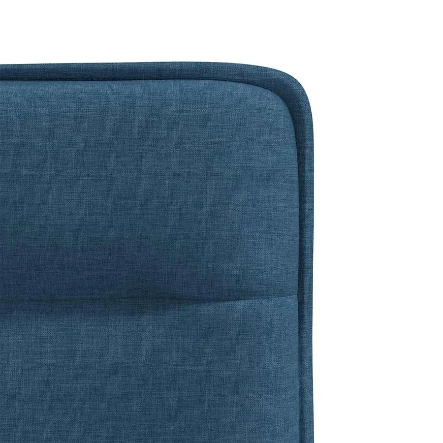 Chaises à manger lot de 4 bleu tissu - 7