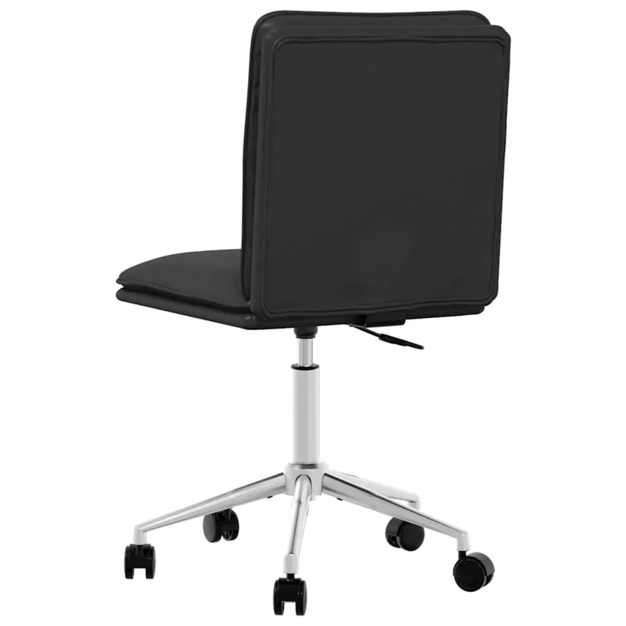 Chaises à manger lot de 6 noir similicuir - 6