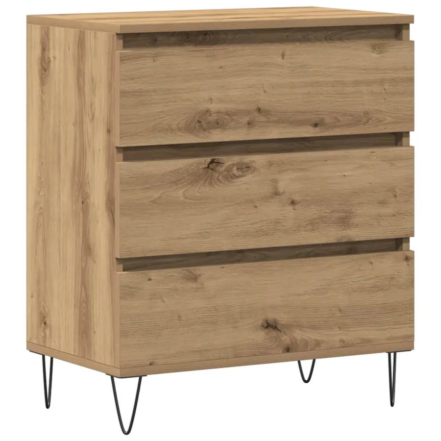 Buffet Chêne artisanal 60 x 35 x 70 cm Bois d'ingénierie - 2