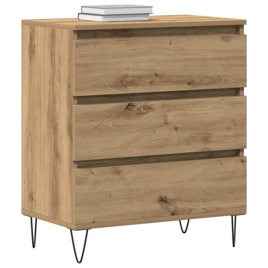 Buffet Chêne artisanal 60 x 35 x 70 cm Bois d'ingénierie - 3