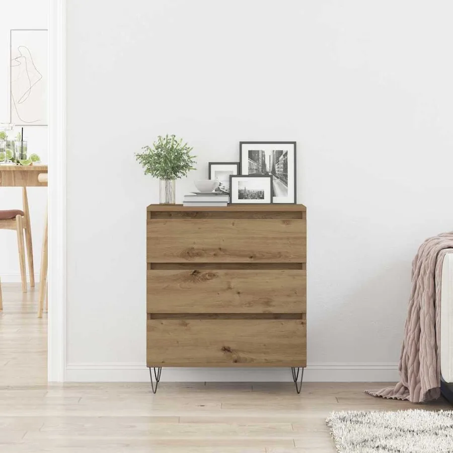 Buffet Chêne artisanal 60 x 35 x 70 cm Bois d'ingénierie - 4