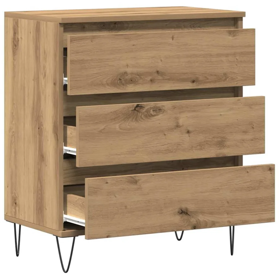 Buffet Chêne artisanal 60 x 35 x 70 cm Bois d'ingénierie - 5