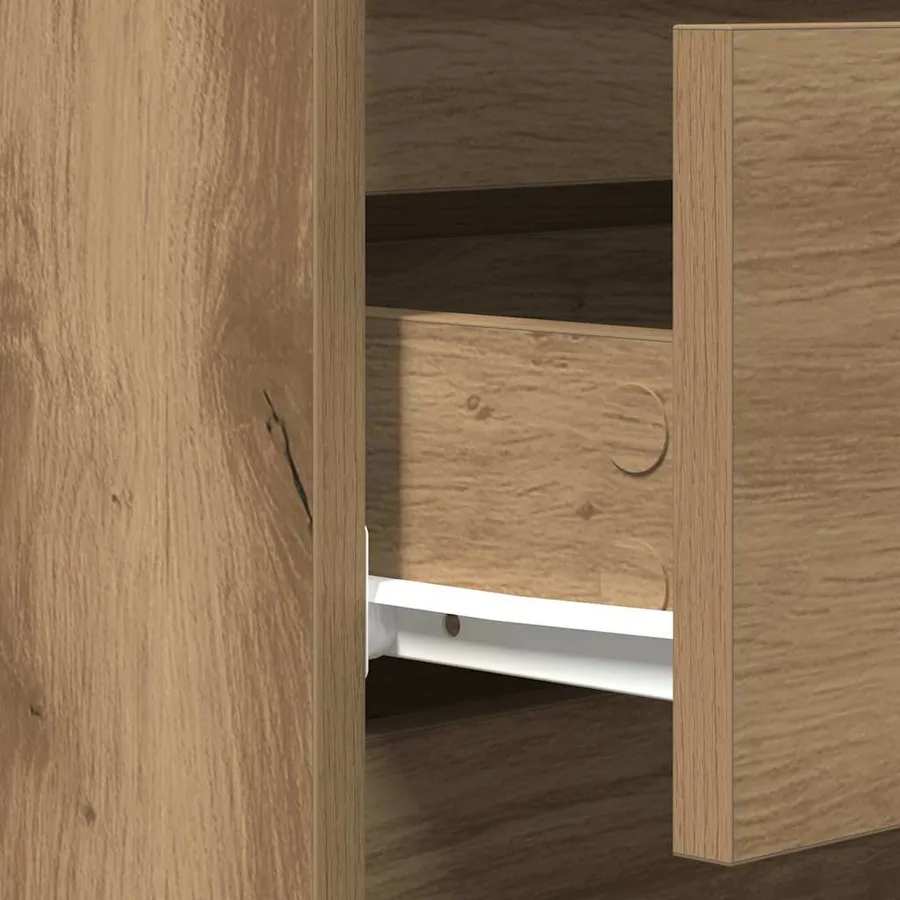 Buffet Chêne artisanal 60 x 35 x 70 cm Bois d'ingénierie - 8