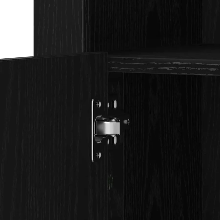 Buffet LED 2 pcs Chêne noir 41 x 37 x 67 cm Bois d'ingénierie - 11