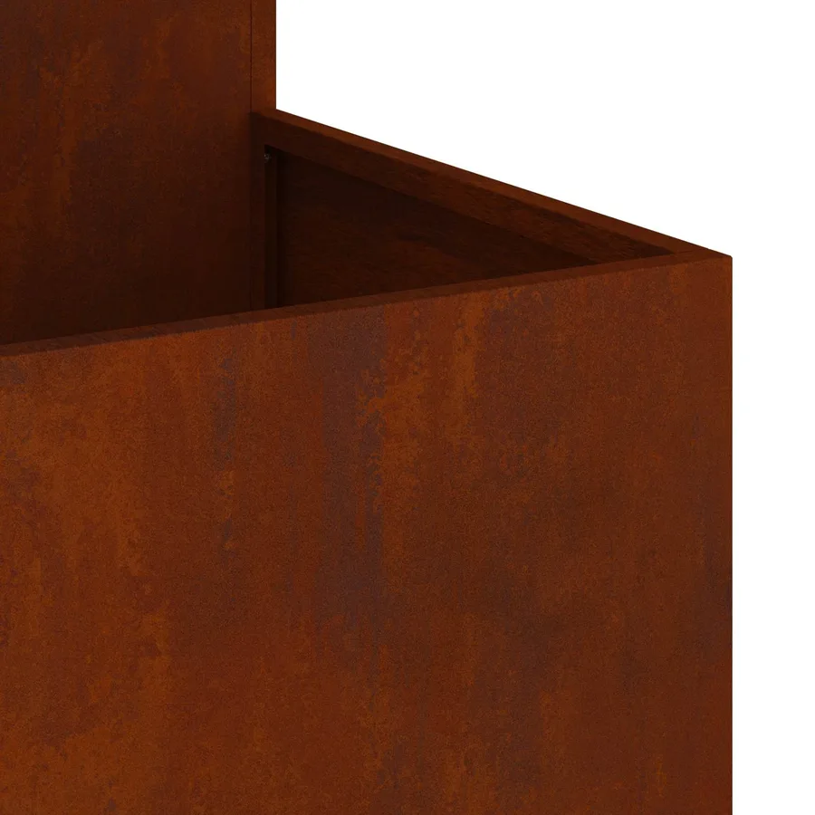 Cache-pot de jardin Rouillé 100 x 100 x 60 cm Acier patiné - 10