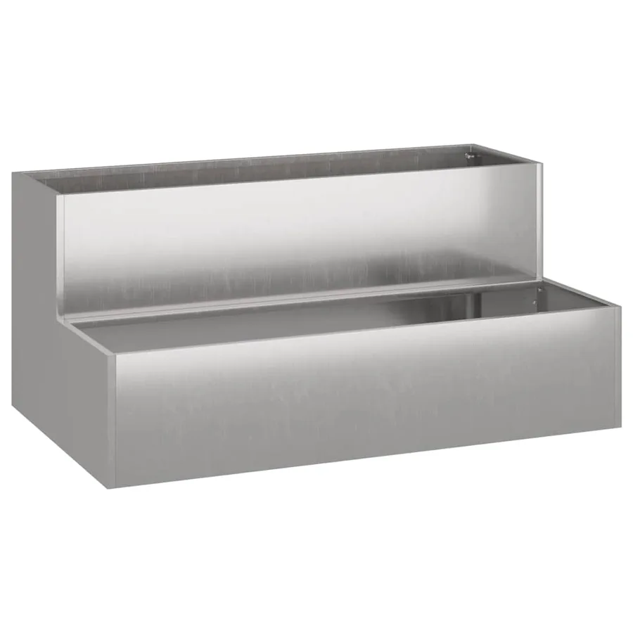 Cache-pot de jardin Rouillé 100 x 60 x 45 cm Acier patiné - 5