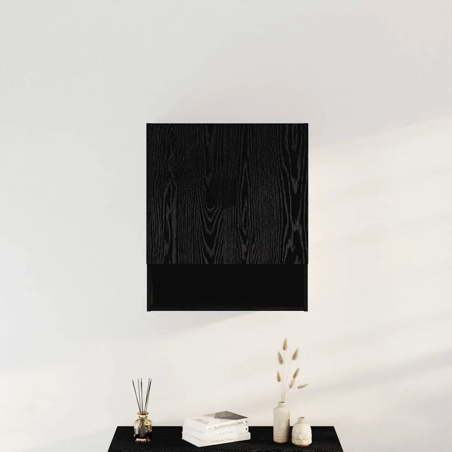 Meuble mural Chêne noir 60 x 31 x 70 cm Bois d'ingénierie - 3