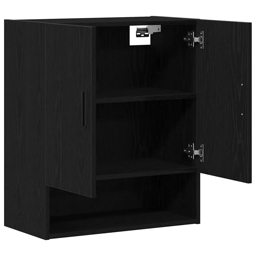 Meuble mural Chêne noir 60 x 31 x 70 cm Bois d'ingénierie - 4