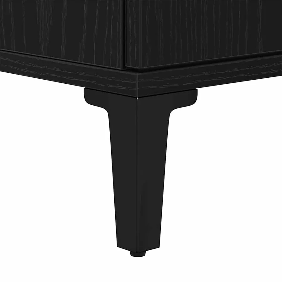 Meuble de Lavabo de Salle de Bain Chêne noir 58 x 33 x 60 cm - 12