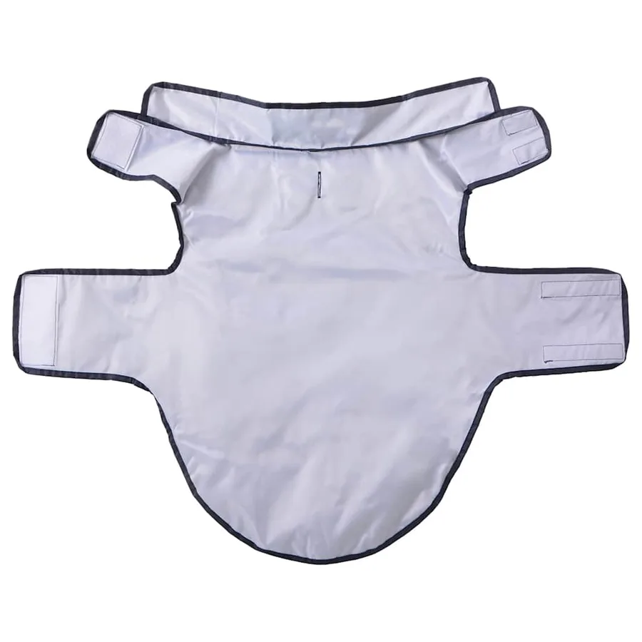 Imperméable pour chien avec bandes réfléchissantes polyester bleu marine taille L - 5