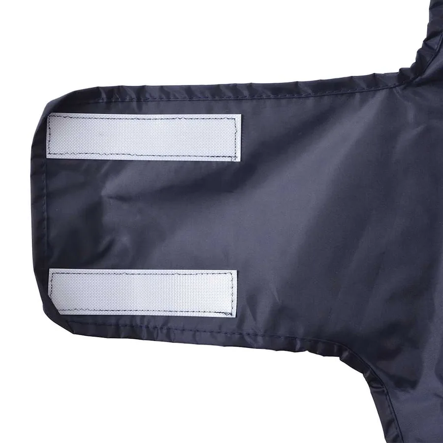 Imperméable pour chien avec bandes réfléchissantes polyester bleu marine taille S - 10