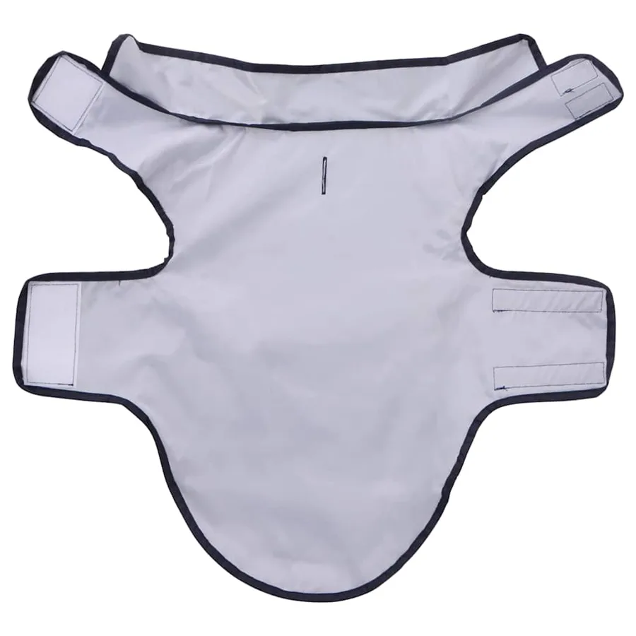 Imperméable pour chien avec bandes réfléchissantes polyester bleu marine taille S - 5