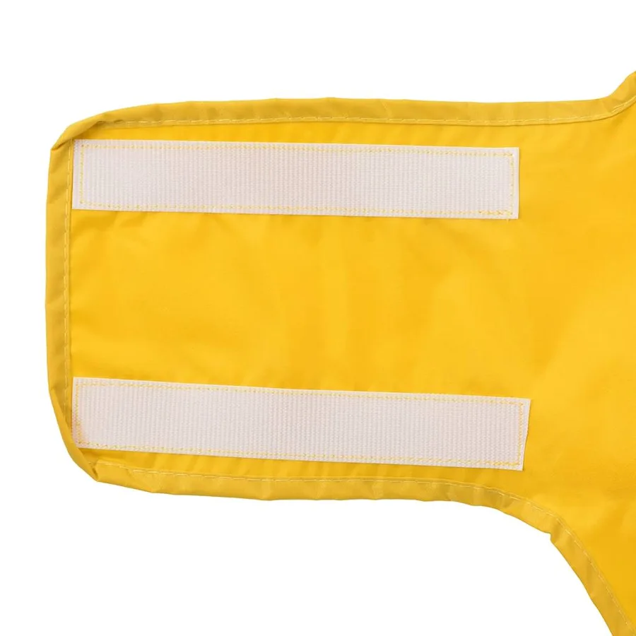 Imperméable pour chien avec bandes réfléchissantes en polyester jaune taille L - 10