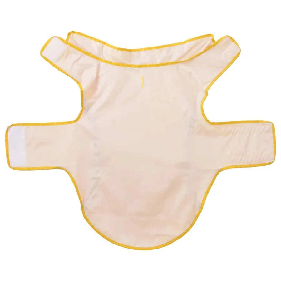 Imperméable pour chien avec bandes réfléchissantes en polyester jaune taille L - 5