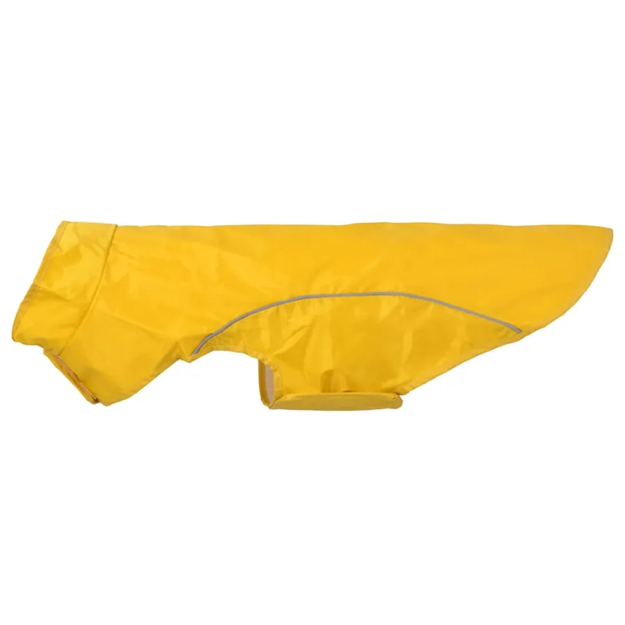 Imperméable pour chien avec bandes réfléchissantes en polyester jaune taille L - 6