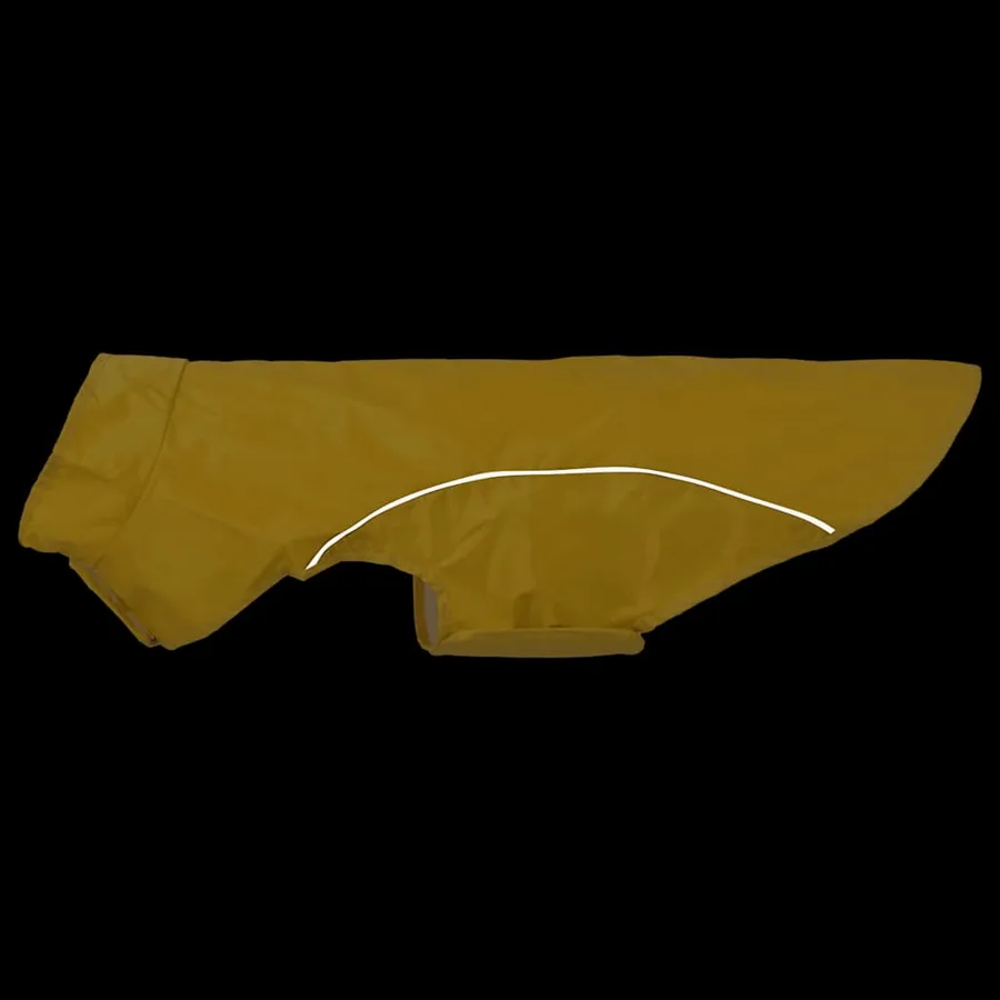 Imperméable pour chien avec bandes réfléchissantes en polyester jaune taille L - 7