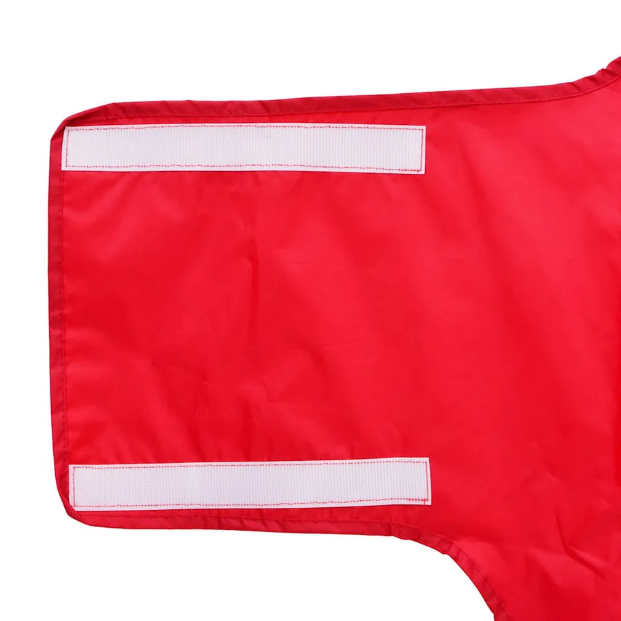 Imperméable pour chien avec bandes réfléchissantes en polyester rouge taille 3XL - 10