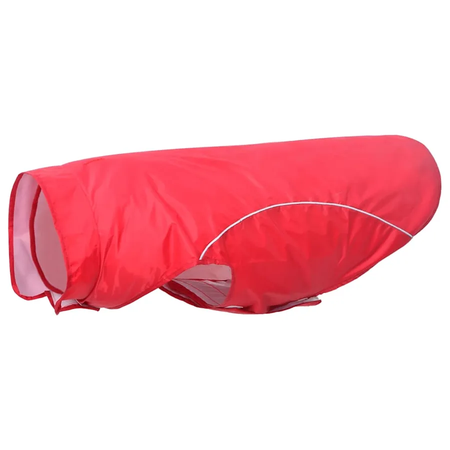 Imperméable pour chien avec bandes réfléchissantes en polyester rouge taille 3XL - 2