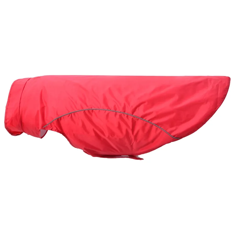 Imperméable pour chien avec bandes réfléchissantes en polyester rouge taille 3XL - 6