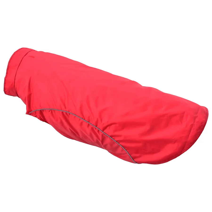 Imperméable pour chien avec bandes réfléchissantes en polyester rouge taille 3XL - 8