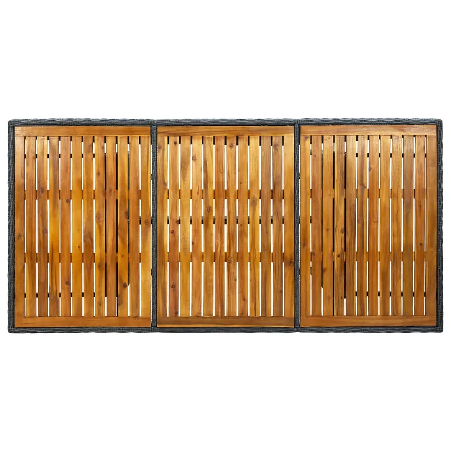Ensemble à manger d'extérieur 7pcs et coussins résine tressée - 12