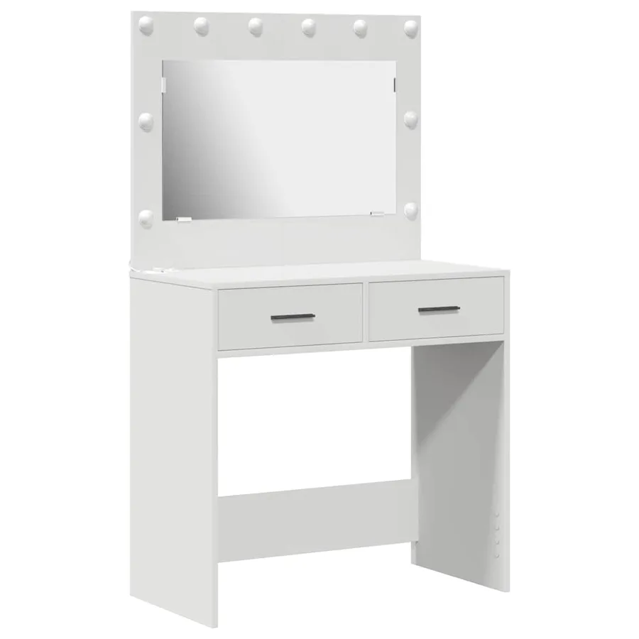 Table de Toilette Blanc 78,5 x 41 x 135 cm Bois d'ingénierie - 2