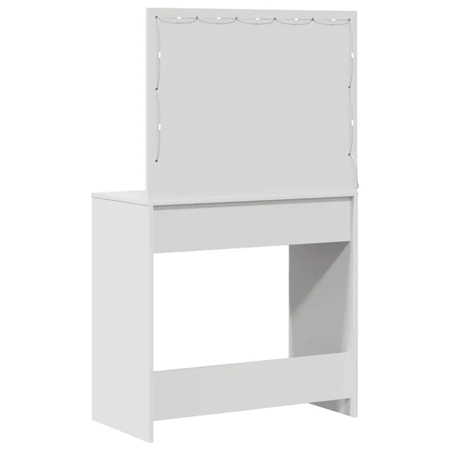 Table de Toilette Blanc 78,5 x 41 x 135 cm Bois d'ingénierie - 7