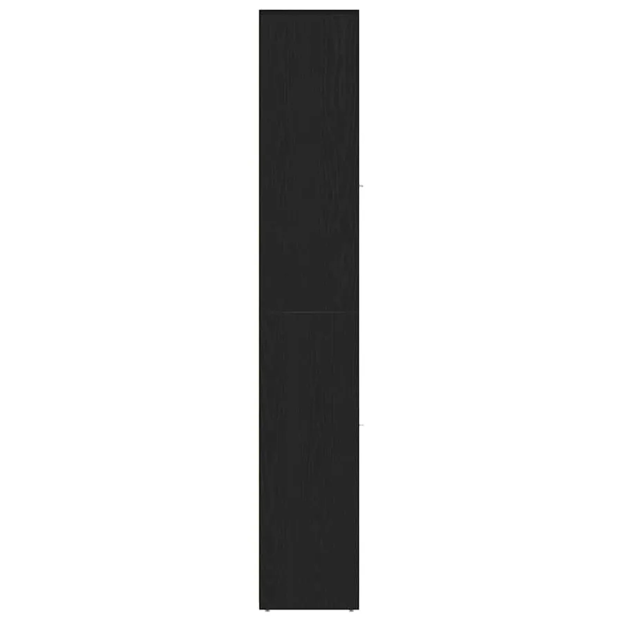 Meuble de salle de bain en chêne noir 30 x 30 x 183,5 cm bois d'ingénierie - 7