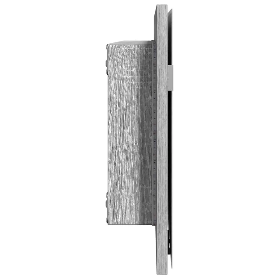 Miroir Sonoma gris clair 80 x 37 cm Verre et Bois Ingénierie - 6