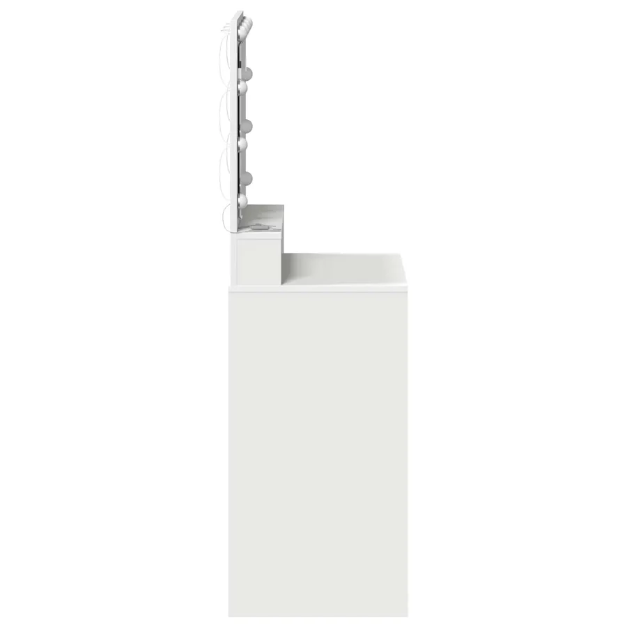 Table de Toilette Blanc 50 x 41 x 135 cm Bois d'ingénierie - 6