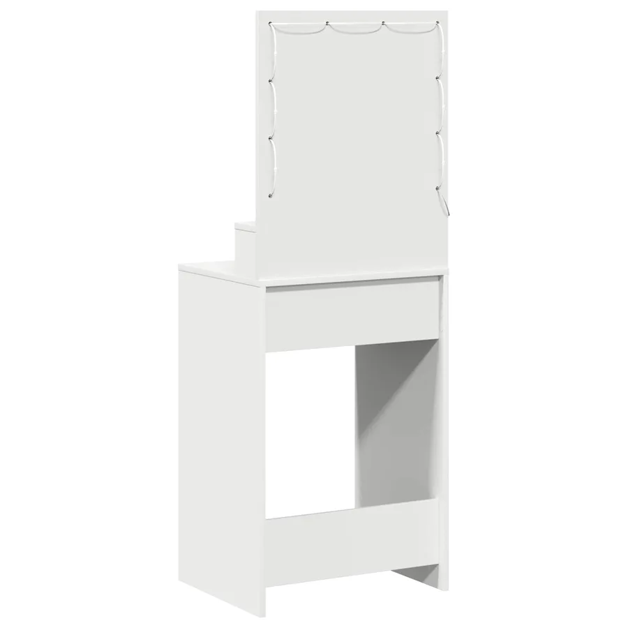 Table de Toilette Blanc 50 x 41 x 135 cm Bois d'ingénierie - 7