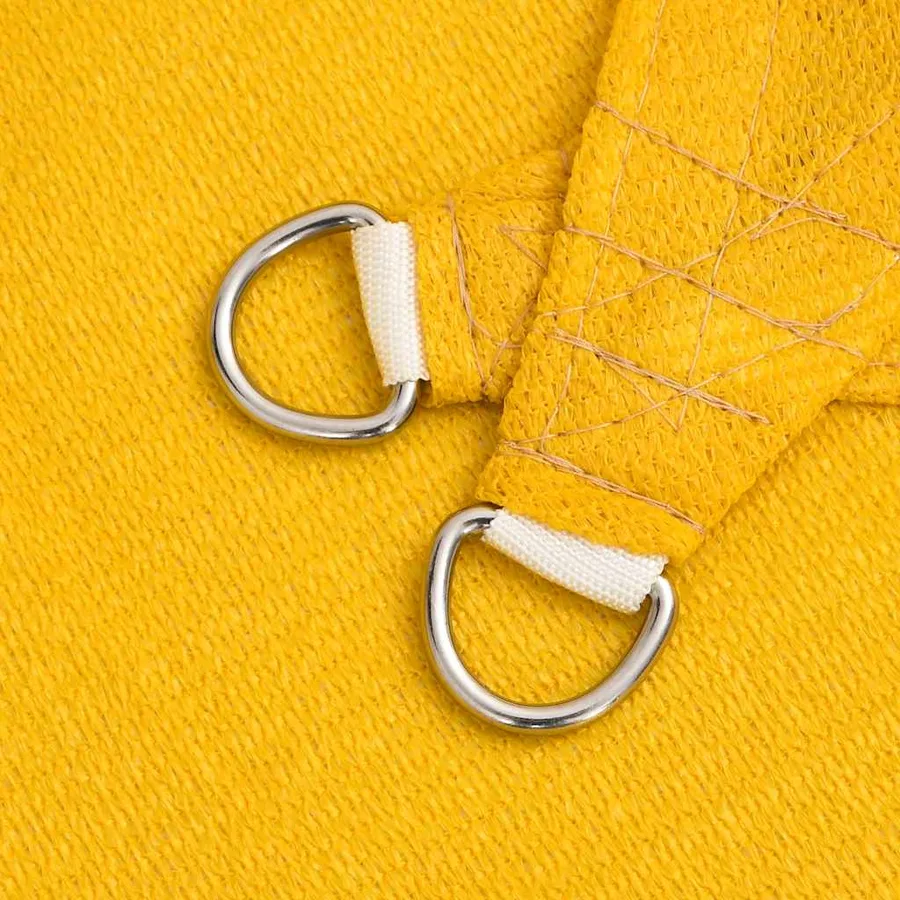 Voile d'ombrage 160 g/m² rectangulaire jaune 6x7 m PEHD - 5