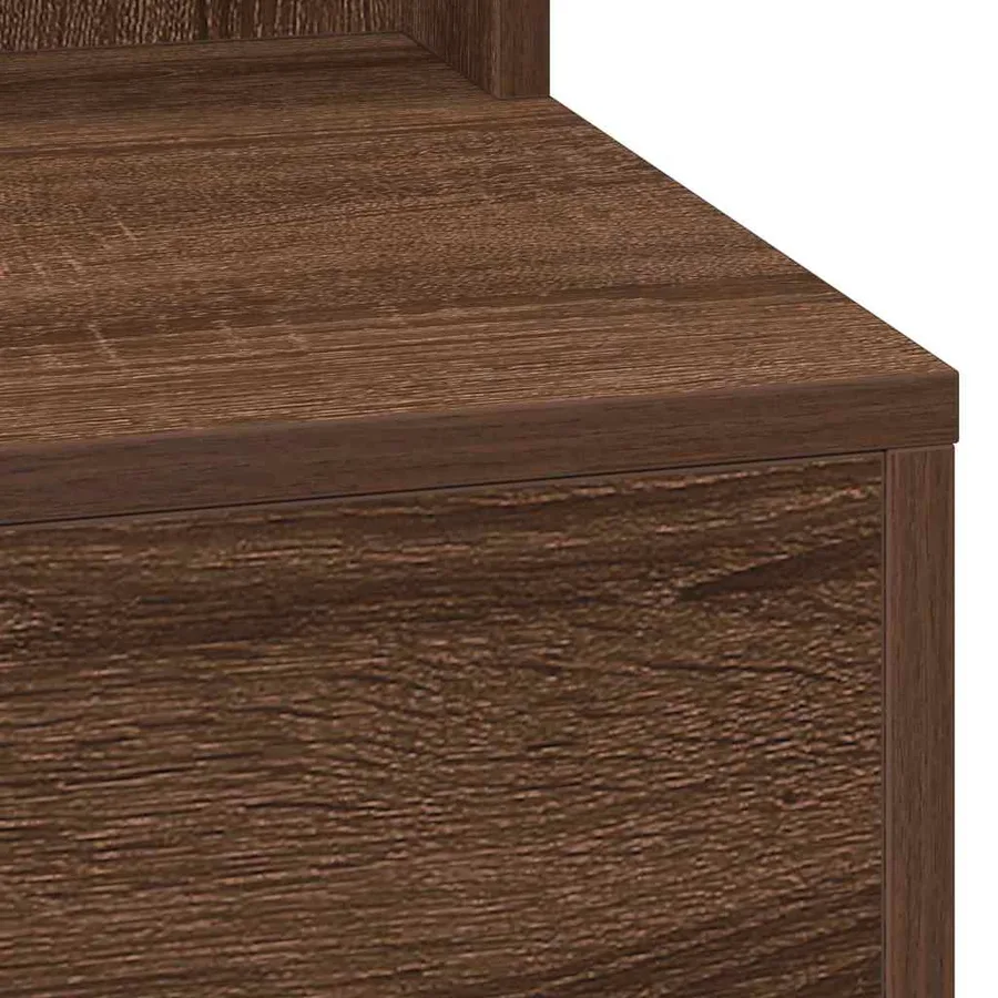 Table de Toilette Chêne brun 50 x 41 x 135 cm Bois d'ingénierie - 7