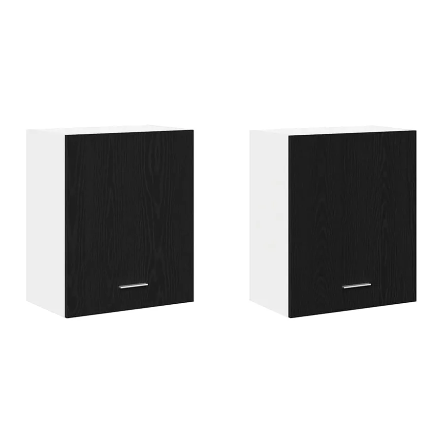 Armoire suspendue Lyon 2 pcs Chêne noir 50 x 31 x 60 cm - 6