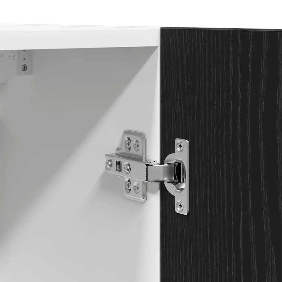 Armoire suspendue Lyon 2 pcs Chêne noir 50 x 31 x 60 cm - 8