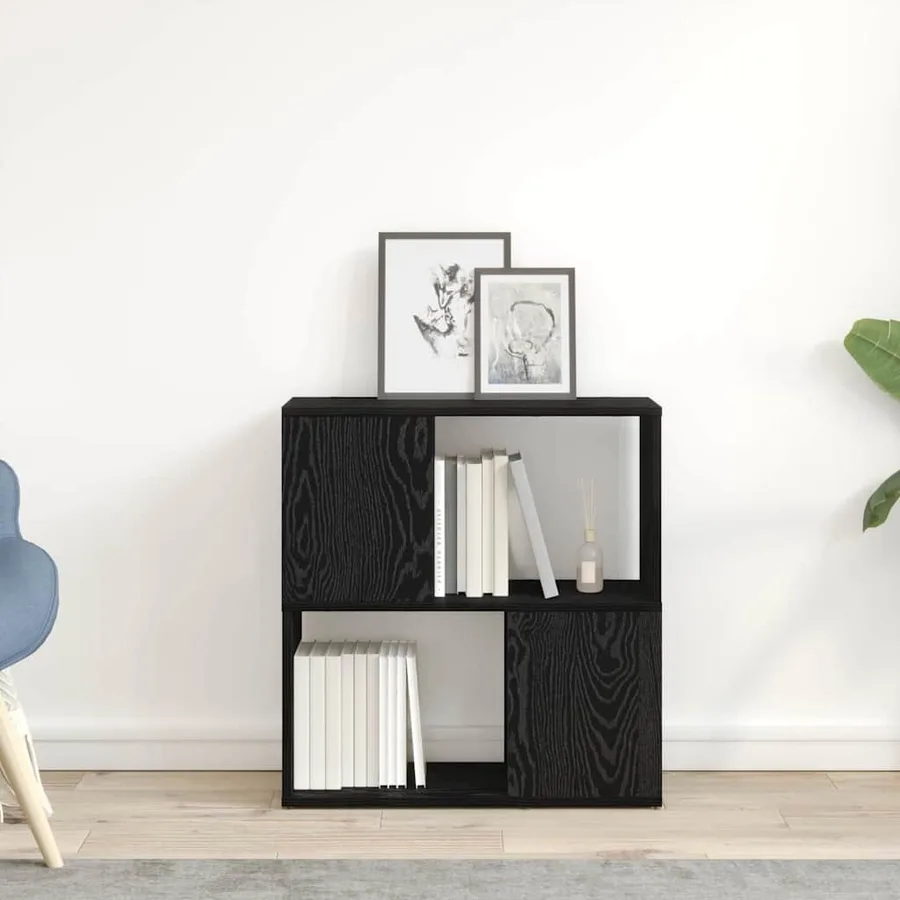 Ensemble meuble TV Noir 60 x 24 x 63 cm Bois d'ingénierie - 4