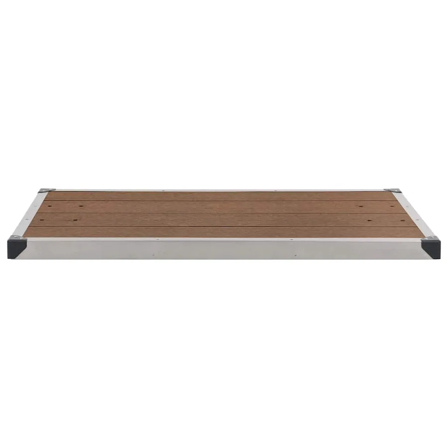 Douche de jardin avec base marron 225 cm Acier inoxydable - 12