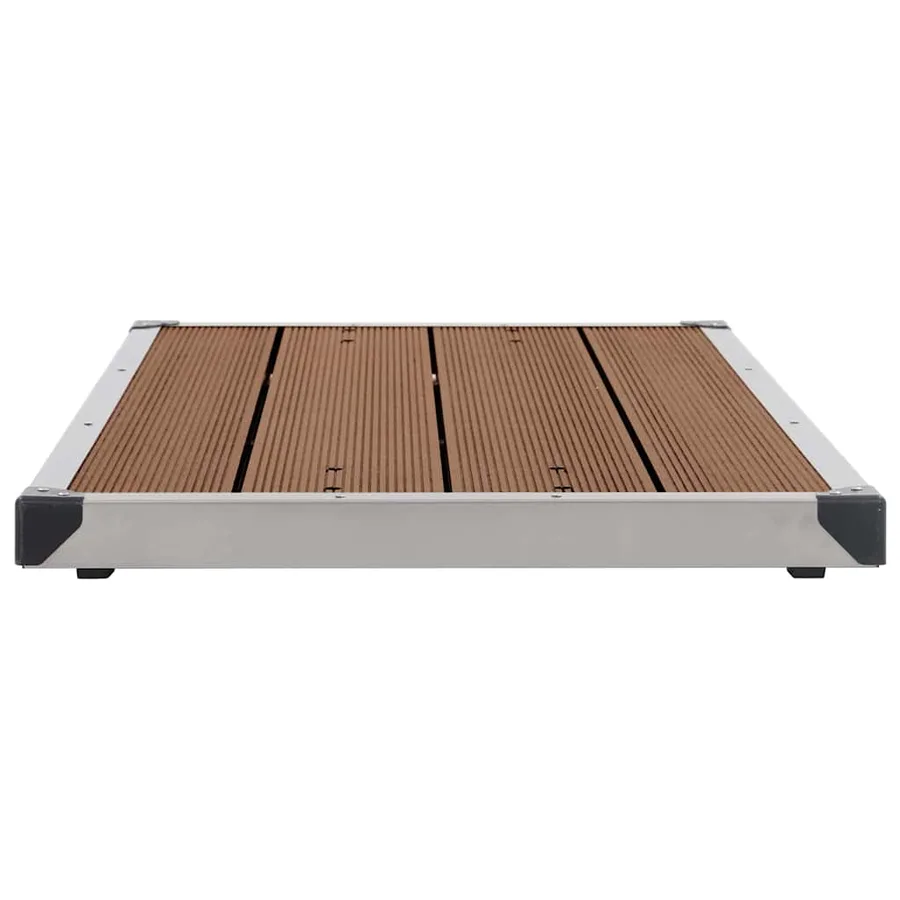 Douche de jardin avec base marron 225 cm Acier inoxydable - 14