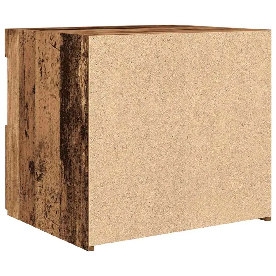 Cabinet de chevet avec tiroir 2 pcs Bois ancien 50 x 40 x 45 cm - 10