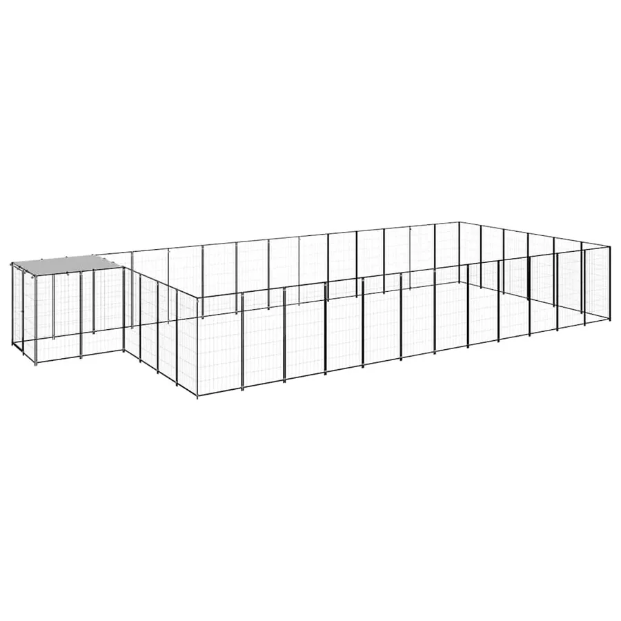 Chenil Noir 22,99 m² Acier - 2