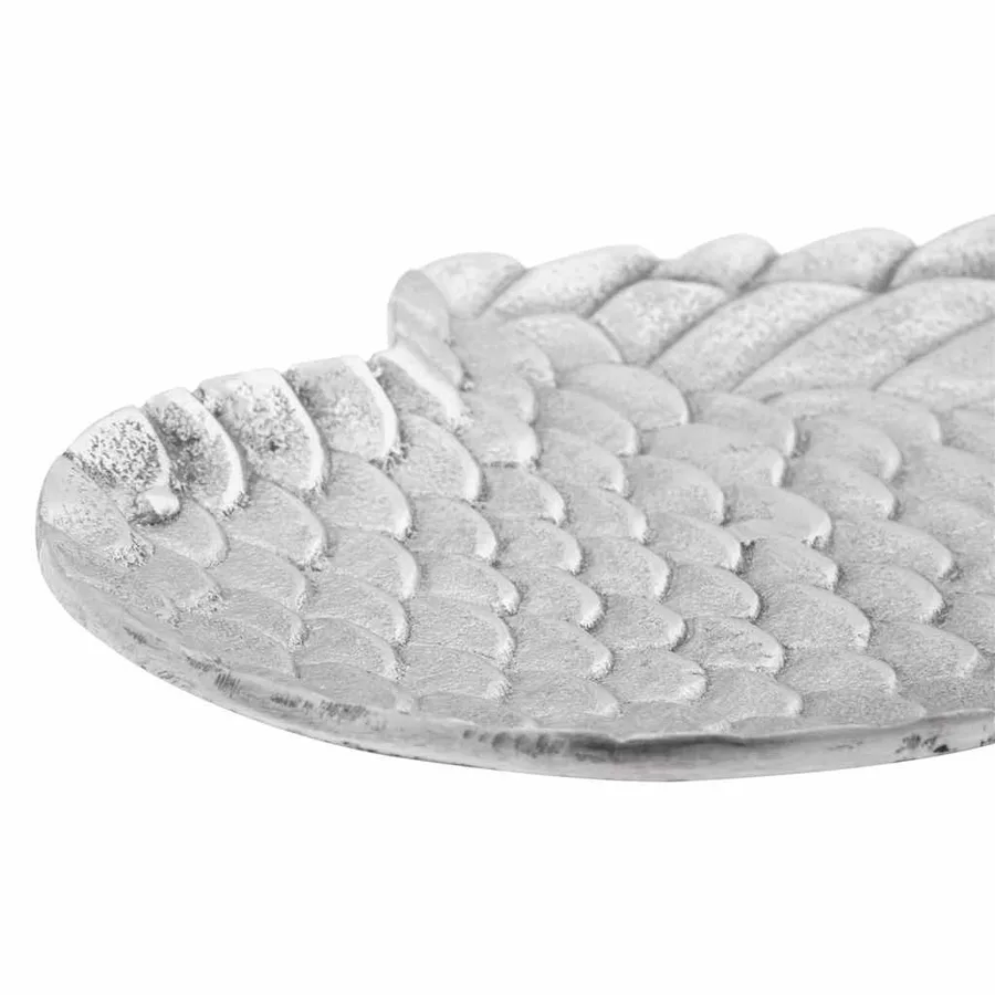 Corbeille de fruits 2 pcs Argenté 40 x 18 x 2.5 cm Aluminium - 6