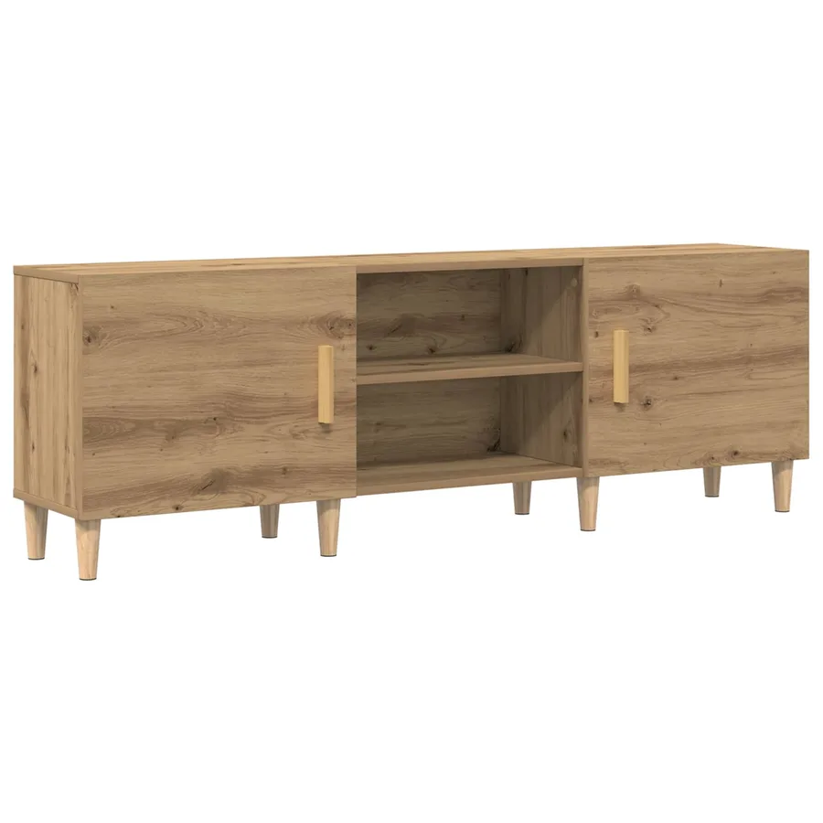 Meuble TV 150 x 30 x 50 cm chêne artisanal Bois d'ingénierie - 2