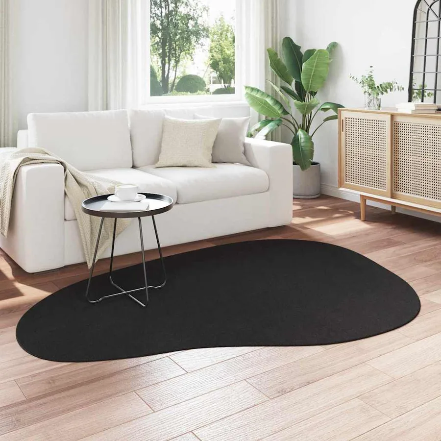 Tapis de surface HUARTE Noir 140 x 200 cm Polyester - 3