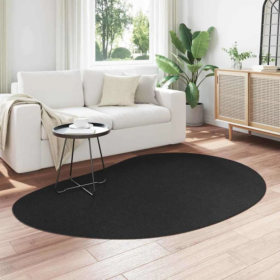 Tapis de surface HUARTE Noir 140 x 200 cm Polyester - 3