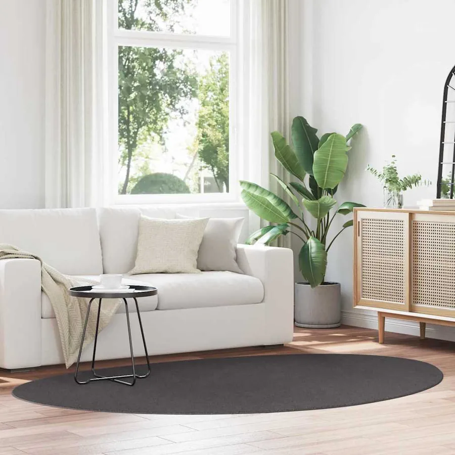 Tapis de surface HUARTE Anthracite 160 x 230 cm Polyester