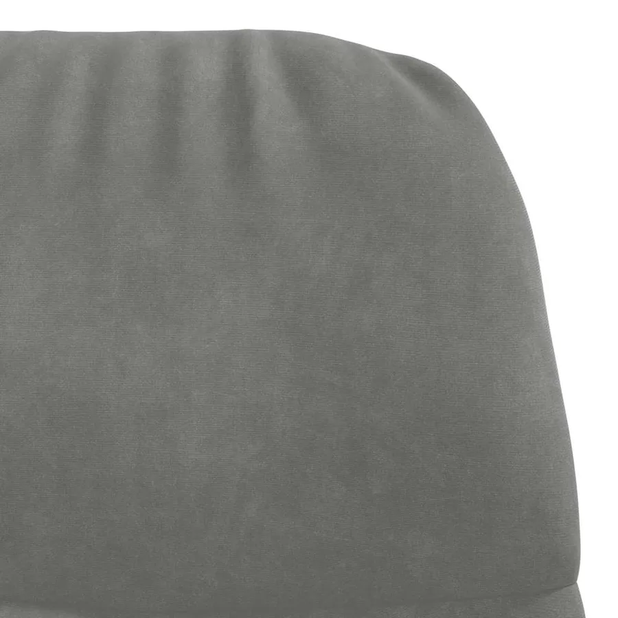 Fauteuil relaxant velours gris foncé - 7