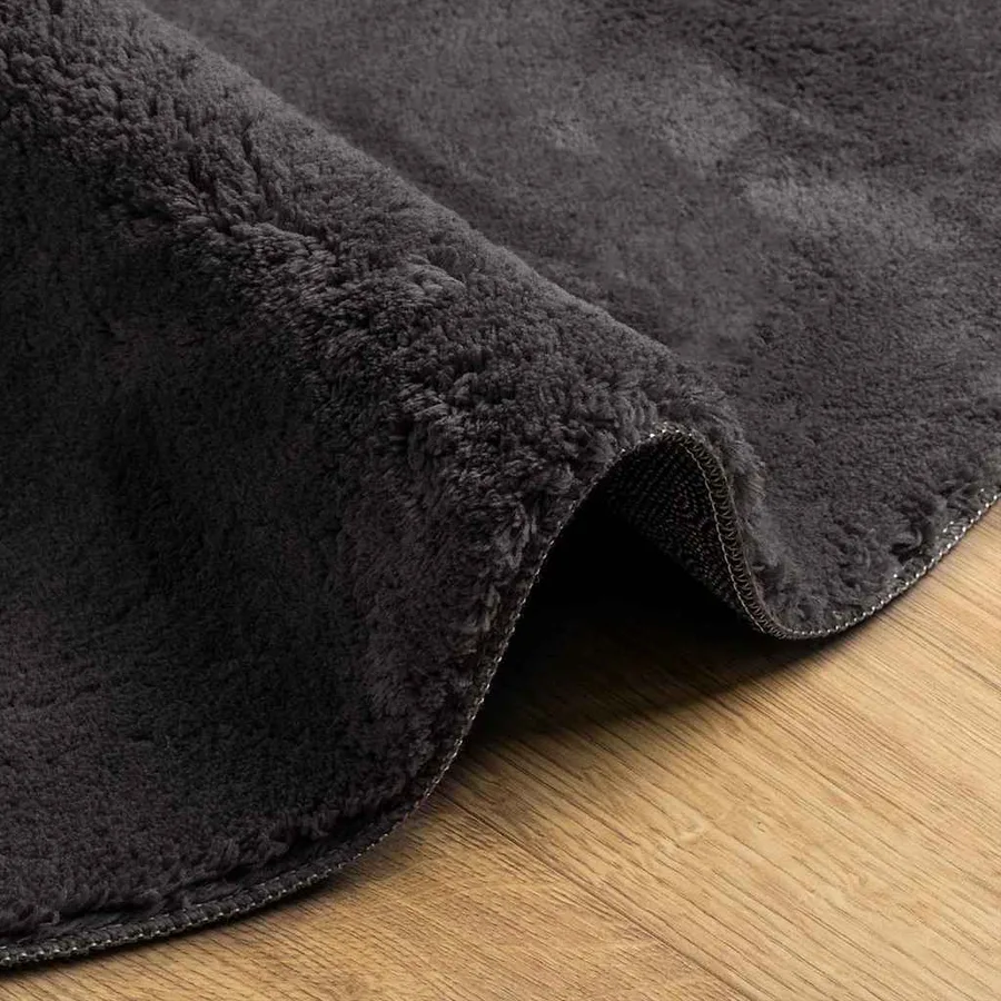 Tapis de surface HUARTE Anthracite 100 x 200 cm Polyester - 7