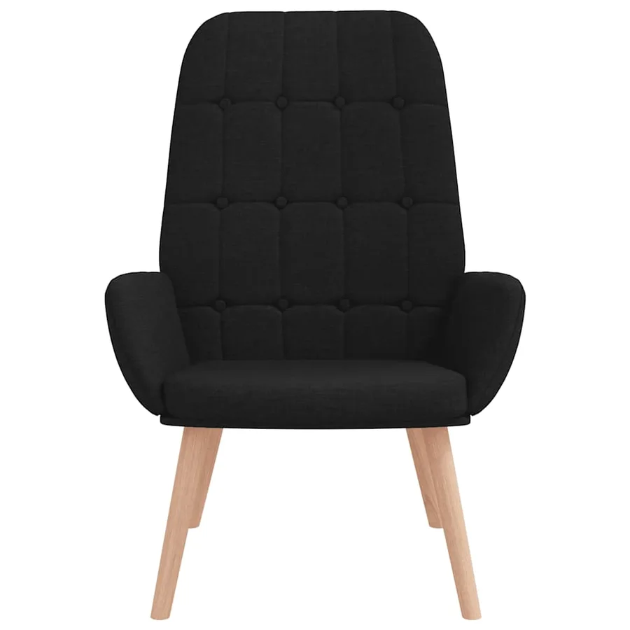 Fauteuil relaxant en tissu noir - 3