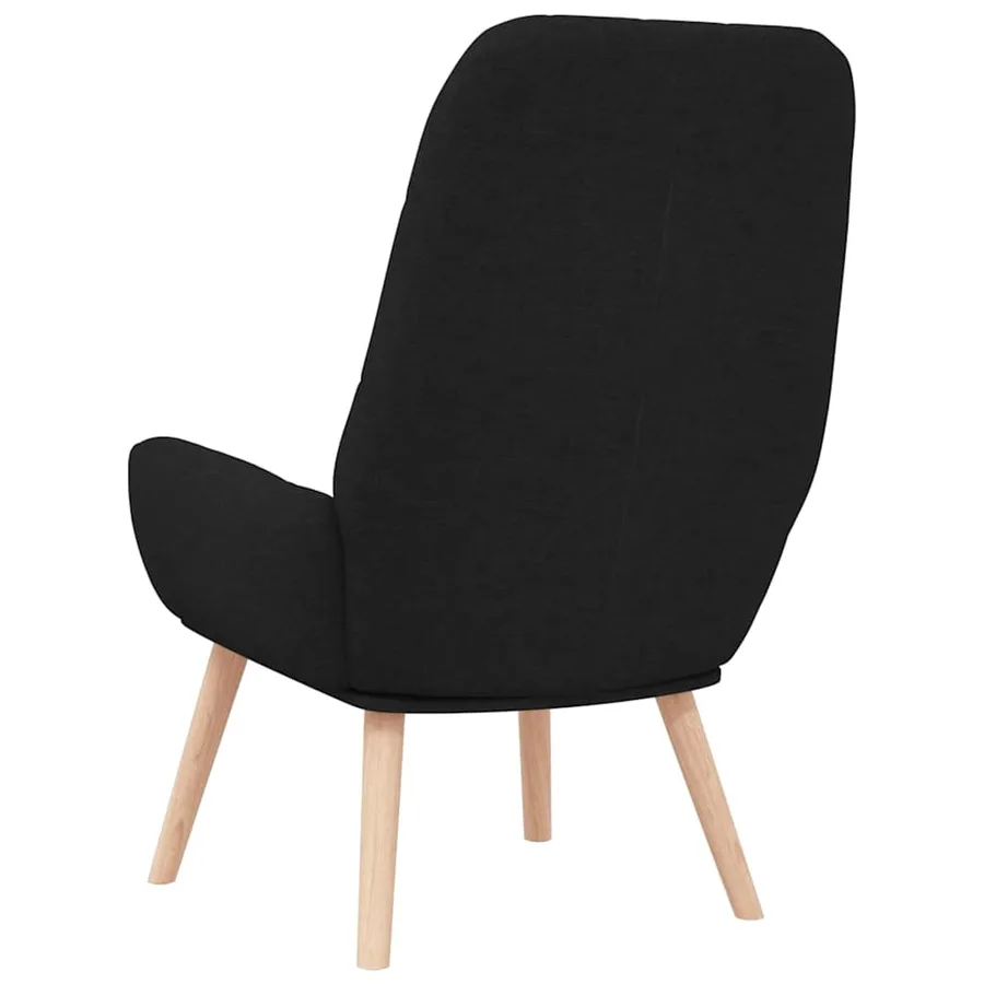Fauteuil relaxant en tissu noir - 5