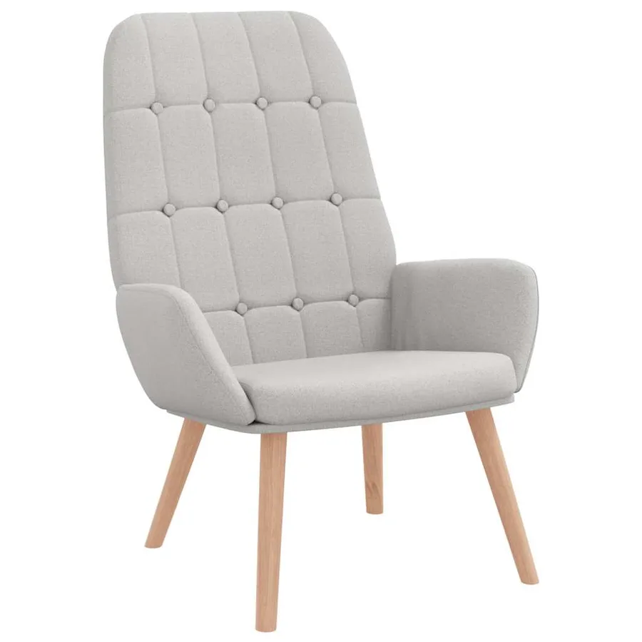 Fauteuil relaxant en tissu gris nuage - 2